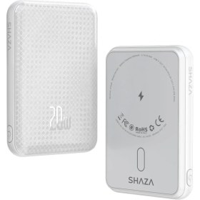 Resim SHAZA SG1501/WT 5000mAh 15W MagSafe Taşınabilir Powerbank Beyaz 