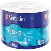 Resim Verbatim CD-R 700MB 80 Dakika 52X Hızında 50'li Spindle 43787 