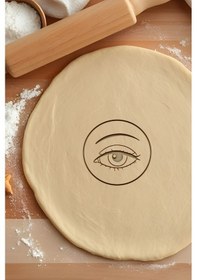 Resim Gözün Arkada Kalmasın Kurabiye Kalıbı, Hamur Şekillendirici, Bisküvi Kalıbı, Kolay Kesim Ucu Beyaz 