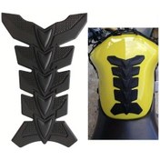 Resim Dashanshop Siyah Ailistar Motosiklet Yakıt Tankı Koruması Kırmızı Beyaz Yıldız Desenli Antislip 