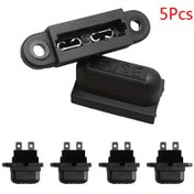 Resim 5 adet Standart 30A Otomatik Bıçak Filtre Tutucuları Araçlar İçin, Kapak Dahil, Arabalar, Tekne ve Kamyonlar İçin Uygun. 