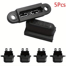 Resim 5 adet Standart 30A Otomatik Bıçak Filtre Tutucuları Araçlar İçin, Kapak Dahil, Arabalar, Tekne ve Kamyonlar İçin Uygun. 