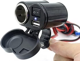 Resim Motosiklet Çakmaklık/Usb Şarj Soketi 12v Su Geçirmez 