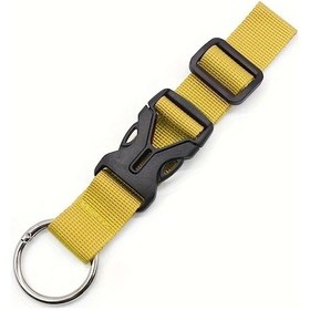 Resim Xuweiwei 1 Adet Sarı Sırtçanta Askı Kayışı - Bagaj İçin Katlanır Gezi Kayışı - Ayarlanabilir Nylon Çanta Aksesuarı 