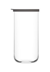 Resim LAV Duo Cam Saklama Kabı 2'li Büyük Boy 1400 ml Gri Plastik Kapaklı 