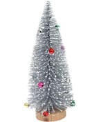 Resim Suntek Masa Üstü Yapay Yılbaşı Ağacı Masaüstü Gümüş-30cm 