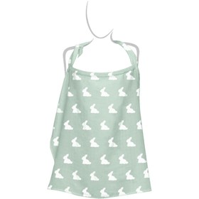 Resim Müslin Bebek Emzirme Önlüğü - Mono Lapin Matcha Green 