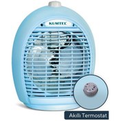 Resim Kumtel Fanlı Isıtıcı Termostatlı 2000 W LX-6331 T Mavi 