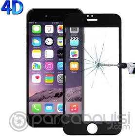 Resim İPhone 6S Plus 4D Kavisli Full Cam Kırılmaz Koruyucu İPhone 6 plus 