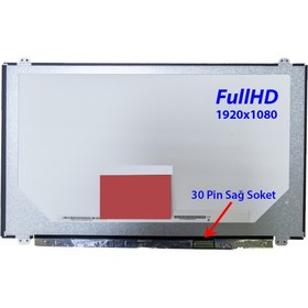 Resim 15.6 Full HD Slim Led Laptop Ekranı 30 Pin Sağ Soket 