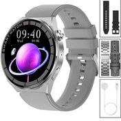 Resim SONREİR Yeni Spor Watch GT3 MAX Gümüş Akıllı Saat 1.45 İnç 46mm NFC/Sesli Arama Huawei iPhone Uyumlu 8,9,10 