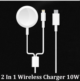 Resim Watch Serisi İçin 2'si 1 Arada Kablosuz Şarj Cihazı 5 1 2 3 4 İphone Uyumlu İçin Usb Manyetik Şarj Kablosu 