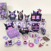 Resim Sanrio için for kuromi Miniatur Mobilya Sihirli Kutu - Kendin Yap Oda Dekoru, Makyaj, Yatak ve Daha Fazlası - Arkadaşlar için İdeal Doğum Günü Hediyesi, Pembe Detaylarla Birlikte Bir Oynak Mavi ve Beyaz Tasarım, Gençler İçin Hediye | Oynak Oda Dekoru | Detaylı El Sanatları, Sanrio 