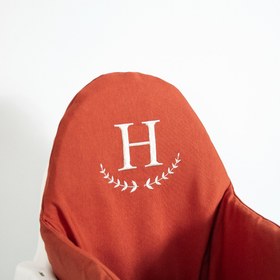 Resim Harf Nakışlı Mama Sandalyesi Minderi Crimson 