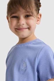 Resim U.S. Polo Assn. Kız Çocuk Lila Tişört Basic 50325610-VR245 