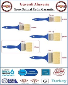 Resim Aldeko Plastik Saplı Kestirme Boya Fırçası - No: 3 