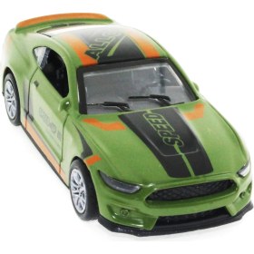 Resim MEGA Die Cast Çek Bırak Metal Yeşil Yarış Arabası 