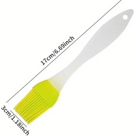 Resim Yeşil Silikon Yağ Fırçası – Çok Amaçlı, Farklı Renk Seçenekleriyle Dayanıklı Mutfak Yardımcısı 