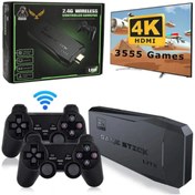 Resim CROW'S TECH Leons 2.4g Uyumlu Kablosuz Çift Kol Oyunlar 4k Game Stick 3500 Oyun Atari oyun 