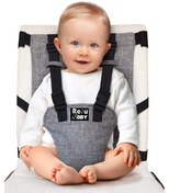 Resim Portatif Kumaş Mama Sandalyesi Taşınabilir Ayarlanabilir 