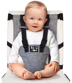 Resim Portatif Kumaş Mama Sandalyesi Taşınabilir Ayarlanabilir 