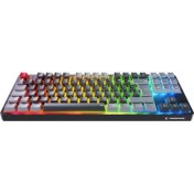 Resim Rampage Yoru Tkl Pro Siyah/gri 2.4ghz+Bt5.0+Type-C 5 Outemu Red Swich Q Kablosuz Mekanik Oyuncu Klavyesi 