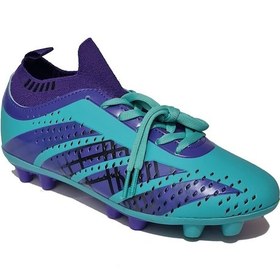 Resim Twingo Super Mercury Bilekli Çoraplı Krampon Futbol Ayakkabısı T-510-kr Turkuaz Mor Turkuaz - Mor 