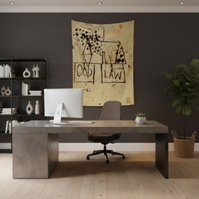 Resim God, Law (1981) - Basquiat Duvar Örtüsü - 60 cm x 90 cm 