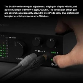 Resim Professional E4X4 Pre | White Yüksek Kalite Usb-C Ses Kartı: 4-Giriş/4-Çıkış 24BIT/192KHZ, 8...600OHM Arası Kulaklıklara Kadar Kullanılabilir. (Pc/mac) 
