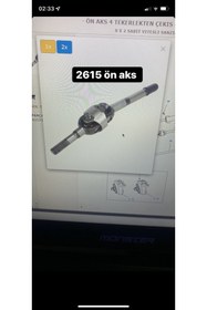 Resim AGCO PARTS Massey Ferguson Ön çift çeker kadran mili şaft 2615 4wd 4257390M91 SAĞ UZUN AKS Orjinal ürün 