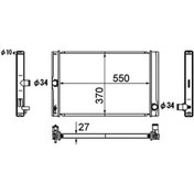 Resim ORIS BTO519026 Radyatör Brazing Corolla Uyumlu D4D 07 545X370X26 