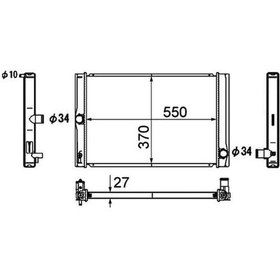 Resim ORIS BTO519026 Radyatör Brazing Corolla Uyumlu D4D 07 545X370X26 