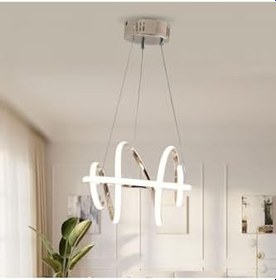 Resim TT AYDINLATMA TT005-ROSEGOLD-3RENKIŞIK TT Aydınlatma 3 RENK IŞIK LED Burgu Modeli Fransız Sarı Kaplama Led Avize Sarı 30 x 60 