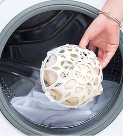 Resim Lüx 3 Parça Sütyen Ve Çamaşır Yıkama Topu Pratik Plastik Iç Çamaşır Yıkama Topu Beyaz Tr Diğer 
