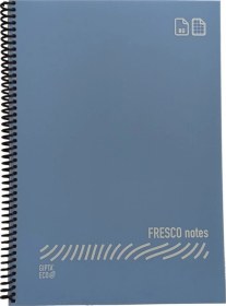 Resim Fresco A4 Spiralli 80 Yaprak Çizgili Defter -1 Adet Turkuaz 
