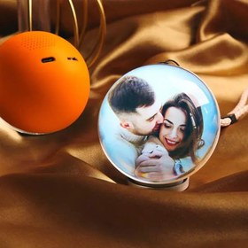 Resim Wi-Fi Sürümü Cam Video Küre - Uygulama İle Direkt Video/Foto Transferi | Doğum Günü & Noel Hediyesi - Turuncu 