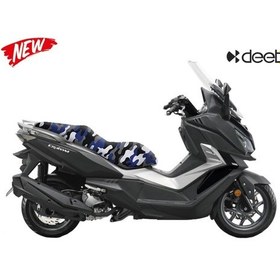 Resim Deeb Cruisym 250I Kamuflaj Sele Kılıfı Örtüsü Lacivert Beyaz (523446160) 