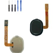 Resim Telefon Kulübesi Samsung A40 A405 Uyumlu Home Tuş Bordu + Tamir Seti Beyaz 