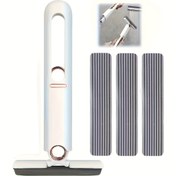 Resim 1 Adet Mini Mop ile 1/2/3 Sponge Başlıkları, El Değmeden El Yıkama, Masa Süpürgesi, Cam Sileceği, Çok Amaçlı Taşınabilir Sünger Mop, Banyo, Araba, Pencere, Cam Temizliği, Süper Emici, Temizlik Malzemeleri, Temizlik Araçları 
