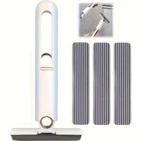 Resim 1 Adet Mini Mop ile 1/2/3 Sponge Başlıkları, El Değmeden El Yıkama, Masa Süpürgesi, Cam Sileceği, Çok Amaçlı Taşınabilir Sünger Mop, Banyo, Araba, Pencere, Cam Temizliği, Süper Emici, Temizlik Malzemeleri, Temizlik Araçları 