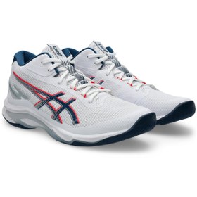 Resim Asics NETBURNER BALLISTIC FF MT 4 Erkek White/Bluebell Voleybol Ayakkabısı 1051A090-101 