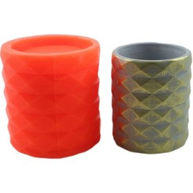 Resim Geometrik Beton Saksı Silikon Kalıp - 102 