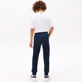 Resim Tommy Hilfiger Cuffed Leg Logo Çocuk Lacivert Eşofman Altı 