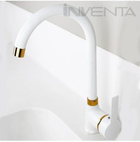 Resim Venita Beyaz Altın Mutfak Eviye Batarya 