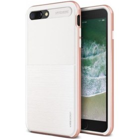 Resim Vrs Design İphone 8 Plus İle Uyumlu New High Pro Shield Kılıf White Rose Gold Beyaz 
