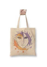 Resim Toyaso Naruto Sasuke Beyaz Bez Çanta Uzun Saplı Alışveriş Çantası Plaj Çantası Beyaz 