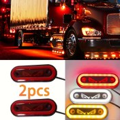 Resim Araba LED Şerit Işık Dekoratif Lamba, Kamyon LED Işıkları, Dinamik Şeytan Gözü Işıklar, Harici Geniş LED Aydınlatma 24V 
