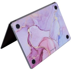 Resim Apple Uyumlu MacBook Air 13.6 Kılıf M2 M3 M4 M5 Yapıştırma Sticker Kaplama Koruyucu A2681 A3113 A3240 A3449 Lila 