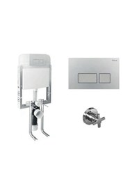 Resim Turkuaz İbiza Rimless Asma Klozet ve Gömme Rezervuar Tam Set 