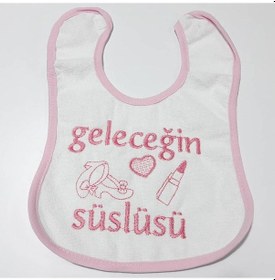 Resim Geleçeğin Süslüsü Su Geçirmez Kız Bebek Önlüğü Çok Renkli 